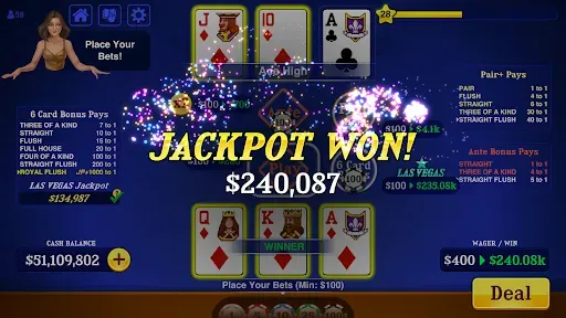 Скриншот 3 — Triple Card Poker - Three Card