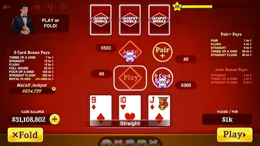 Скриншот 4 — Triple Card Poker - Three Card