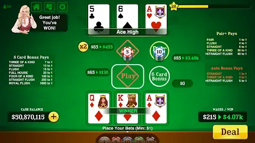 Скриншот 7 — Triple Card Poker - Three Card