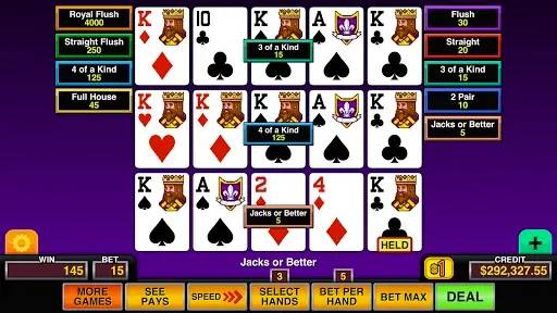 Скриншот 8 — Video Poker Multi Pro Casino