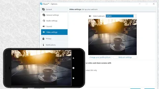 Скриншот 1 — Iriun 4K Webcam for PC and Mac