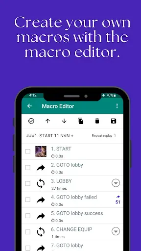Скриншот 2 — Touch Macro Pro - Auto Clicker