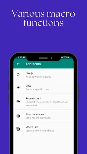 Скриншот 3 — Touch Macro Pro - Auto Clicker