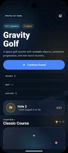 Скриншот 1 — Gravity Golf