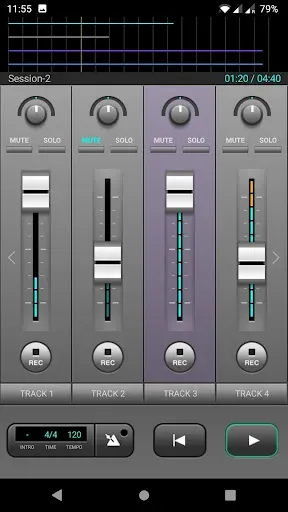 Скриншот 1 — J4T Multitrack Recorder