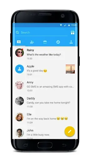 Скриншот 3 — GO SMS Pro — темы, эмодзи, GIF