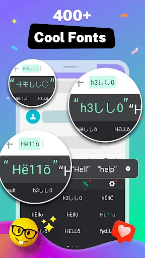 Скриншот 3 — GO Keyboard - Themes & Emojis