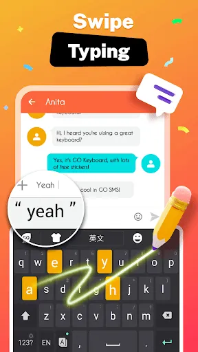 Скриншот 6 — GO Keyboard - Themes & Emojis