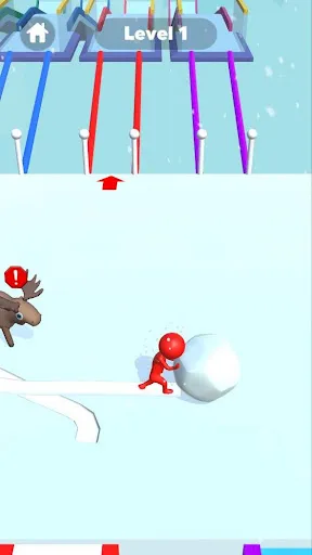 Скриншот 6 — Snow Race 3D: Fun Ball Racing