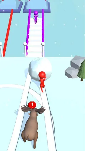 Скриншот 8 — Snow Race 3D: Fun Ball Racing