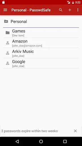 Скриншот 3 — PasswdSafe - Password Safe