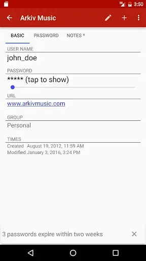 Скриншот 4 — PasswdSafe - Password Safe