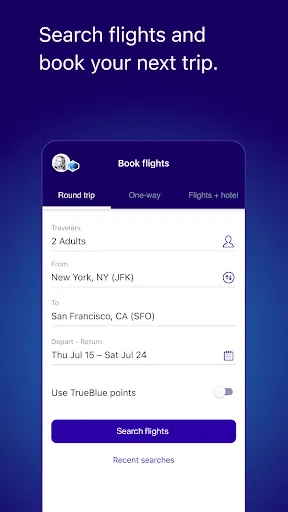 Скриншот 5 — JetBlue - Book & manage trips