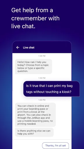 Скриншот 6 — JetBlue - Book & manage trips