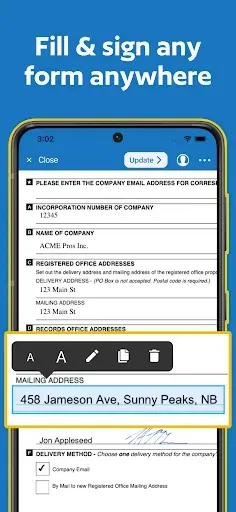 Скриншот 2 — JetSign: Fill & Sign PDF Forms