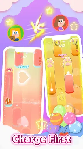 Скриншот 3 — PopCat Tiles: Piano & Music