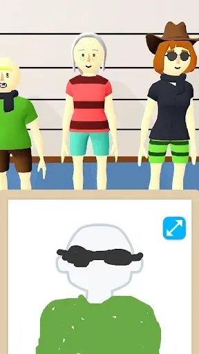 Скриншот 3 — Line Up: Draw the Criminal