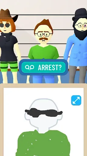 Скриншот 4 — Line Up: Draw the Criminal