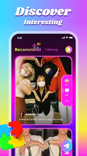 Скриншот 3 — Vibio: Share Fun, Video Chat