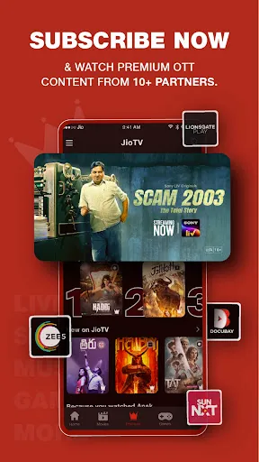 Скриншот 3 — JioTV: Live TV, Catch-Up & OTT