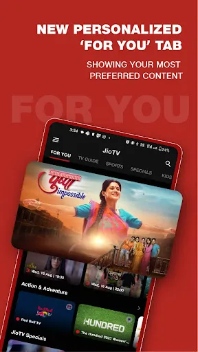 Скриншот 7 — JioTV: Live TV, Catch-Up & OTT