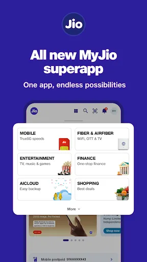 Скриншот 1 — MyJio: For Everything Jio