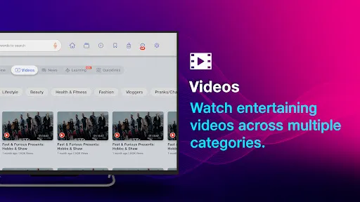 Скриншот 5 — JioSphere - Web Browser for TV