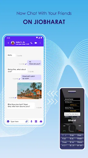 Скриншот 1 — JioChat Messenger & Video Call