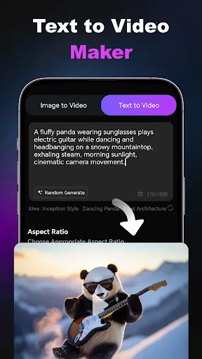 Скриншот 4 — Phant AI: AI Video&image Maker