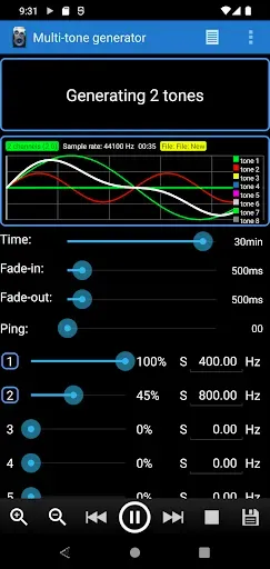 Скриншот 4 — Frequency Sound Generator