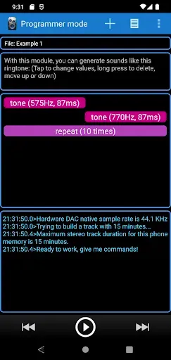 Скриншот 6 — Frequency Sound Generator