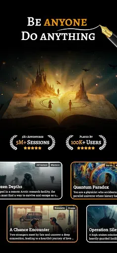 Скриншот 1 — FableAI: AI Text Adventure RPG