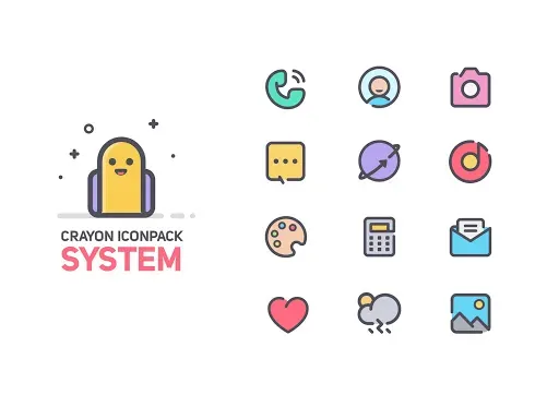 Скриншот 2 — Crayon Icon Pack
