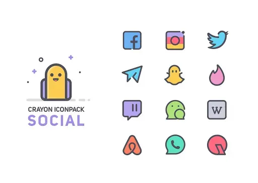 Скриншот 4 — Crayon Icon Pack