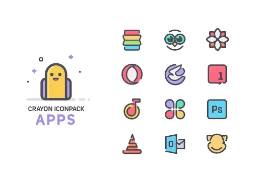 Скриншот 5 — Crayon Icon Pack