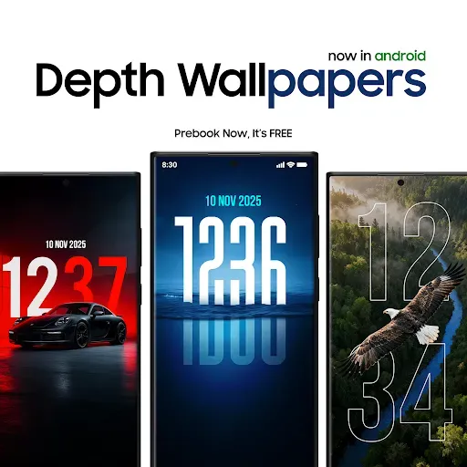Скриншот 1 — Depth Wallpapers & Live Clock