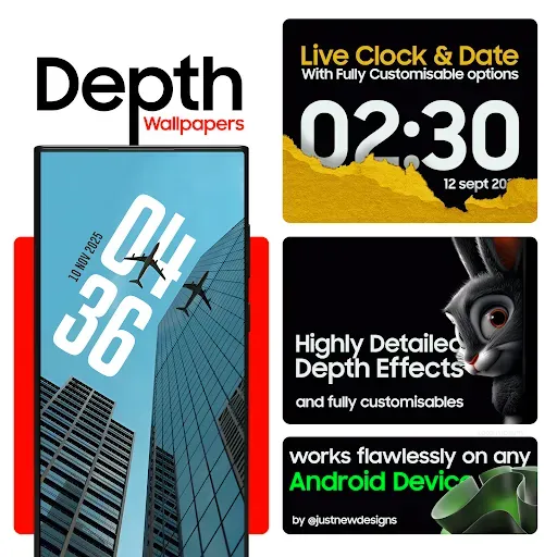 Скриншот 8 — Depth Wallpapers & Live Clock