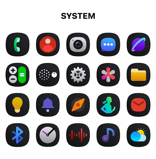 Скриншот 2 — One UI Dark IconPack