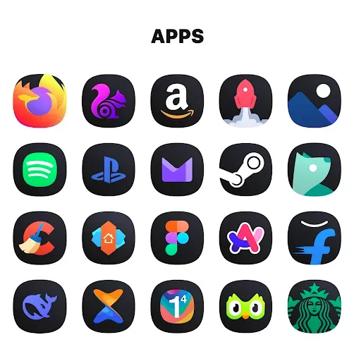 Скриншот 4 — One UI Dark IconPack