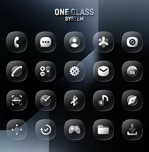 Скриншот 2 — One UI Glass IconPack