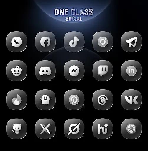 Скриншот 4 — One UI Glass IconPack