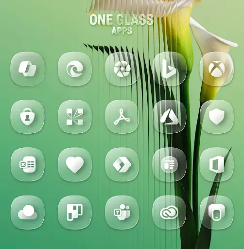 Скриншот 5 — One UI Glass IconPack