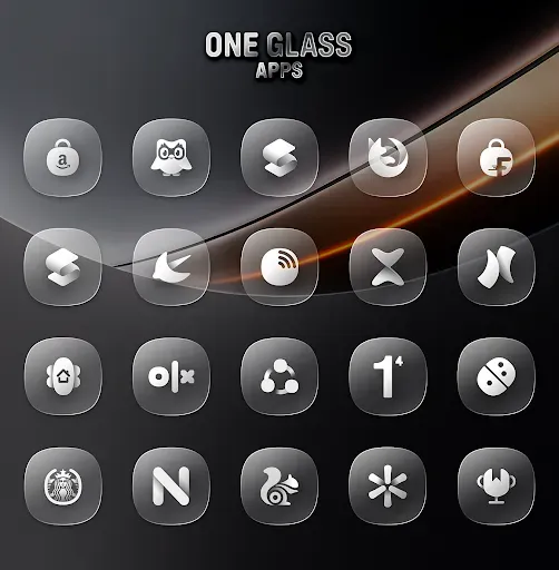 Скриншот 6 — One UI Glass IconPack