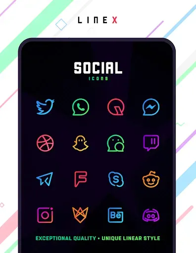 Скриншот 4 — LineX Icon Pack