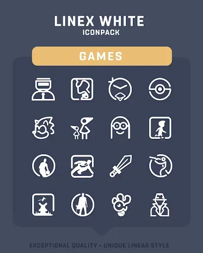 Скриншот 6 — LineX White Icon Pack