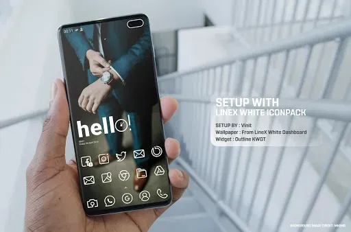 Скриншот 7 — LineX White Icon Pack