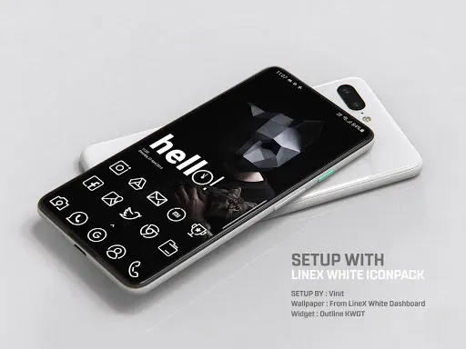 Скриншот 8 — LineX White Icon Pack