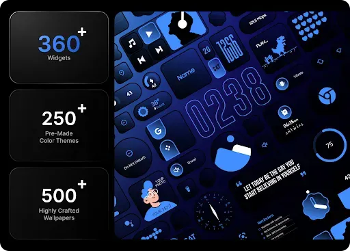 Скриншот 2 — Glass Widgets Pro