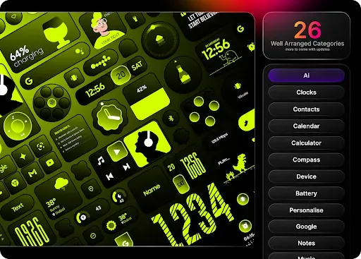Скриншот 3 — Glass Widgets Pro