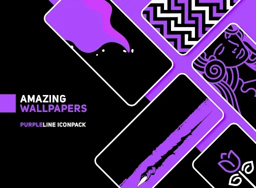 Скриншот 6 — PurpleLine Icon Pack : LineX